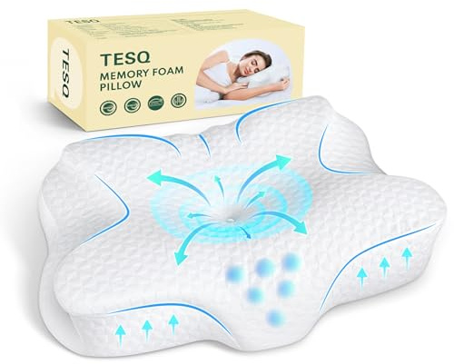 TESQ Ergonomisches Nackenkissen 2-in-1