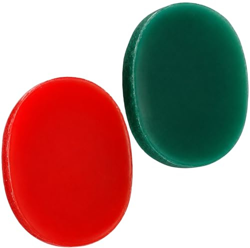 2 Stück Darts Fingergriffwachs, Dart Fingerwachs, Dart Grip Wax, Wiederverwendbare Anti-Rutsch-Darts Handwachs, Dart Grip Enhancer für Anfänger Professionelle Spieler, Dartzubehör Rot und Grün