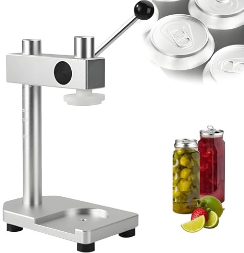 Manual Can Sealer, Portable Adjustable Can Sealing Machine for Home Bars, Food Trucks, Camping, and DIY Drink Projects