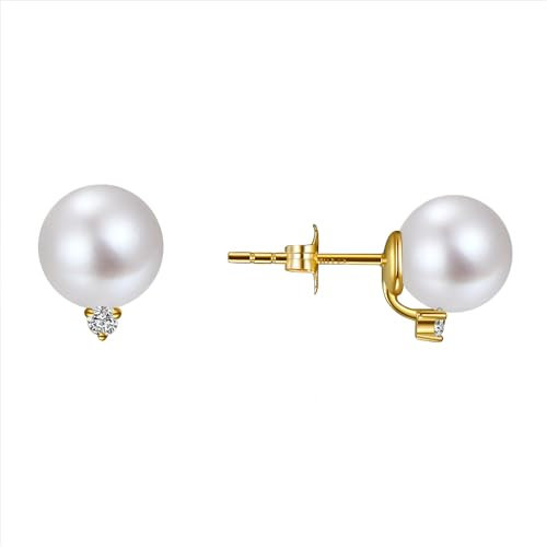 Original McPearl Diamant Akoya Perlen Ohrringe. Top Qualität aus Deutschland.