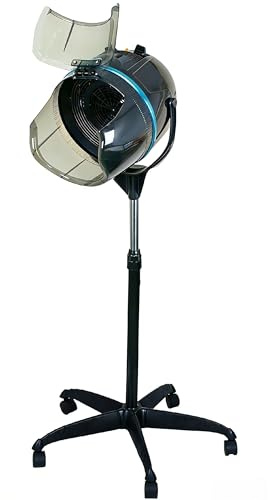 ZENY Stand Up Hair Dryer 1300W Adjustable Floor Hooded Bonnet Hair Dryers with Rolling Wheels Professional Salon Equipment for Beauty Home Hair Drying