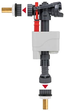 Wirquin 10723731 Chasse d'eau wc robinet flotteur à alimentation latérale et basse Doblo, gris