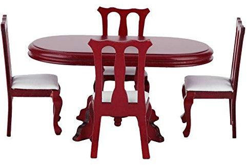1:12 miniatur puppenhaus runden tisch stuhl set zubehör küche zimmer möbel spielzeug