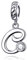 LaMenars Damen Charm-Anhänger Alphabet Buchstabe 925 Sterling Silber passend für, Chamilia und europäische Charm-Armbänder & Halsketten (Buchstabe C)