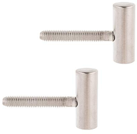 Türband-Flügelteil Variant CF V 0020 für gefälzte Türen | Band ø 15 mm | Edelstahl matt | 2 Stück