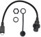 Duttek USB C Panel Flush Mount Cable USB Type C Extension USB Mount, Dash Mount, Flush Mount, Panel Mount Cable, For Car, Boat, Motorcycle (Round Single Type-C 30cm/11.8Inch)