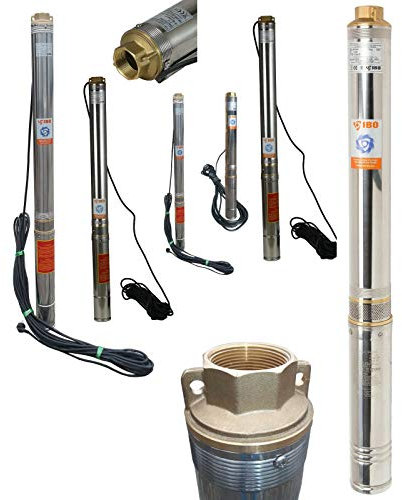 WEISBACH Hochwertige 3 Tiefbrunnenpumpe 3SDM16 7,7bar 100L/min sandverträglich