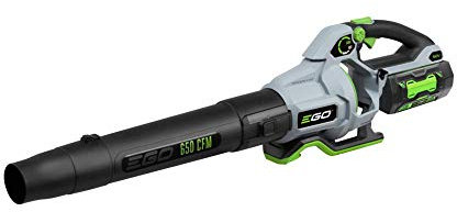 EGO Power+ LB6504 650 CFM Soffiatore per foglie a batteria agli ioni di litio a velocità variabile 56 Volt 5,0 Ah e caricabatterie inclusi, nero