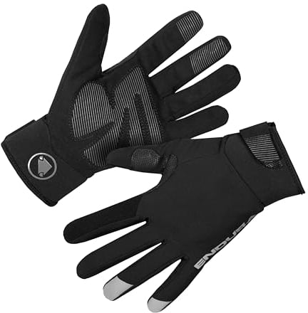 Endura Damen Strike wasserdichte Handschuhe | Mit dem Fahrrad zur Arbeit | Warme und trockene Handwärmer Handschuhe, Schwarz, M