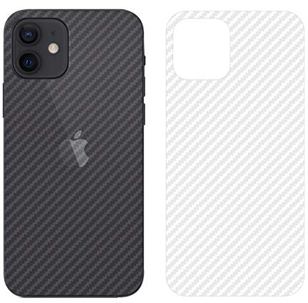 NOKOER Protector Trasero para iPhone 12, [4 Piezas] 0.1mm Suave Ultrafina Back Protector Flim [Antideslizante] [Huella Digital Anti] [Prevención de Arañazos] iPhone 12 Plásticos Trasero