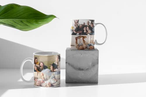 Taza Personalizada con Foto. Regalo original Worfull Regalos - Taza de Cerámica Personalizable - Apta para Microondas - Lavavajillas. Diseña tu taza con tu foto super fácil. (FOTO 4)