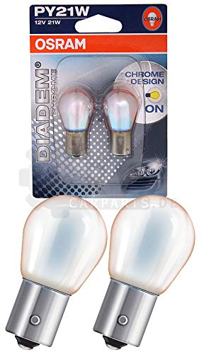 EISENFELS Bundle Set 106527275 erstellt mit Scheinwerfer rechts & links + Leuchtmittel PY21W Diadem Chrome W21/5W Classic HIR2 passend für Zafira Tourer C P12