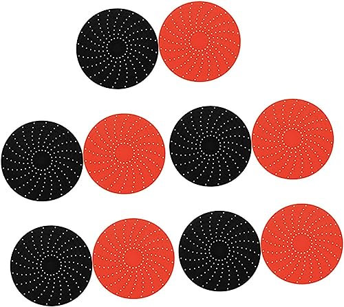 Papel de freidora de aire, papel encerado, papel de regalo de cocina, 10 piezas Almohadilla de freidora de aire Molde redondo for hornear Alfombrillas de silicona for hornear Revestimiento de pergamin