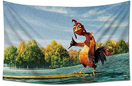 Fvieon Chicken Flag 3X5FT Meme Tapestry Funny Man Cave Wall Flag for College Dorm Decor, Outdoor, Bedroom or Home Office Wall Decor