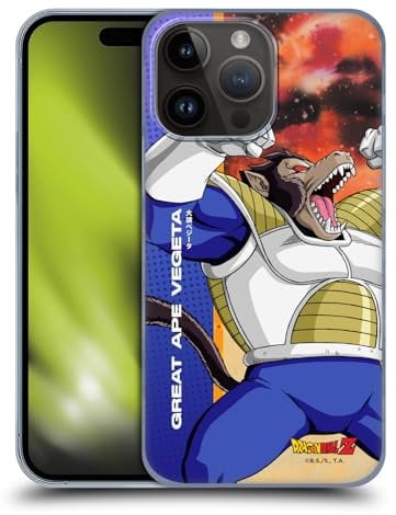 Head Case Designs Officially Licensed Dragon Ball Z Great Ape Vegeta Saiyan Arc Characters Hard Back Case Compatible With Apple iPhone 15 Pro Max