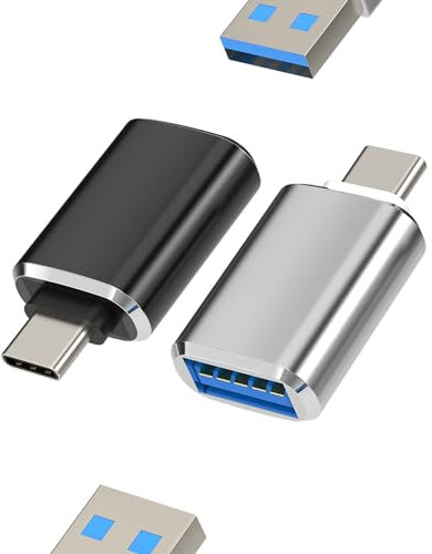Adattatore USB C to USB A (2Pack) per Apple iPhone 15 Pro Max Plus Per iPad Macbook Air Presa Cavetto Chiavetta Mouse Sdoppiatore Type C Jack Accessori Cavo OTG Convertitore Compatibile con Samsung
