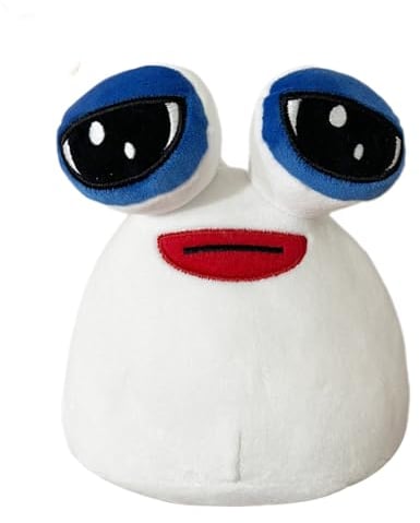 Pou Plüsch,Biluer 22cm My Pet Alien Pou Plüsch Alien Pou Plüschspielzeug Pou Plüshies Kinder für Geschenk Pou Kuscheltier Plüschpuppe Emotion Alien Stuffed Plüsch Cartoon Anime Stofftier für Haus Deko