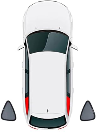 Spulhc Auto-Sonnenschutz für VW Touran 5T 2016-2024,magnetischer Netzvorhang für die Windschutzscheibe, hintere Seitenscheibe, Schwarz,2PCS Train