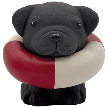 HEVEA Bath Buddy Welpe - Interaktives Badespielzeug für Kinder, Hygienisch & Sicher, 100% Naturkautschuk, BPA-frei, Pflanzlich, Biologisch Abbaubar - Spaß & Lernspielzeug (Max)
