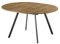B&D home® runder Esstisch Till, ausziehbar 120–150 cm mit Butterfly-Einlage, 4–6 Personen, Tischplatte in Wildeiche Optik, Metallgestell schwarz, moderner Küchentisch/Esszimmertisch