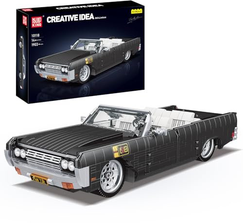 Mould King 10118 MOC Technik für Lincoln Auto 1903 Teile+ Technologie Cabrio-Sportwagen Modell Klemmbausteine Bauset Sportwagen Spielzeug für Kinder und Erwachsene Designer Firas Munir Abu-Jaber