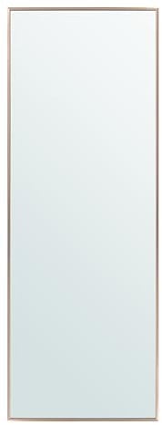 Home Selections Full Length Aluminium Wall Mirror, 150x50cm, Rose Gold