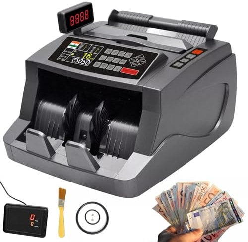 Geldzählmaschine Wertzähler gemischte Banknoten Zähler Summenzähler Geldprüfer