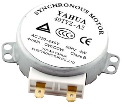 LOVIVER Synchronous Motor for Microwave Oven Turntable Motor 49tyz-a2 Professional Stable Portable Electric 4RPM Microwave Oven Parts
