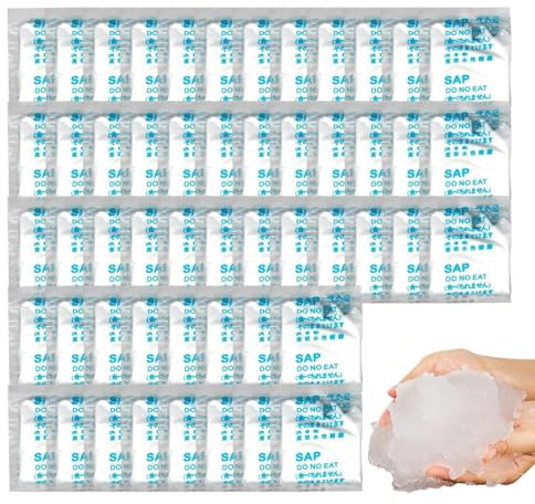 50 Packs Toilet Absorbent Gel - Portable Toilet Coagulant | Urine Absorbent Powder | Camping Toilet Gel Sachets | Portable Toilet Poos Powder | Poo Gel For Portable Toilet, Car, Camping, Hiking