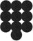 vhbw 10x Aktivkohle-Filter kompatibel mit DeLonghi F2635, F26215, F26235, F26237 Fritteuse - 130 mm