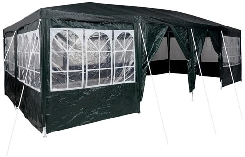 vidaXL Tente de fête avec 12 parois Vertes 8x4 m PE