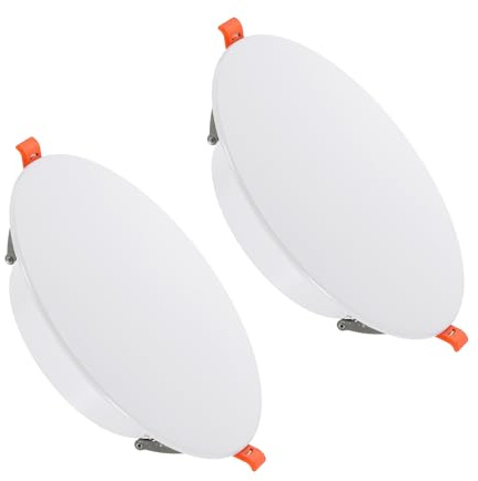 PATIKIL 185mm/7.3 Cache Trou Plafond Ressort 2 Pcs Blanc pour 5-7 Trou | Panneau d'Accès Décoratif pour Fixation Murale Du Trou de Luminaire Encastré pour 5-7 Trou Rond Ouvertures Dans Murs