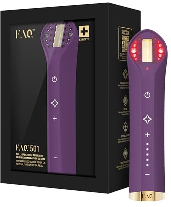 FAQ 501 Red Light & Infrared Beauty Wellness Lamp – LED Red Light for Radiance, Firmness & Youthful-Looking Skin at Home