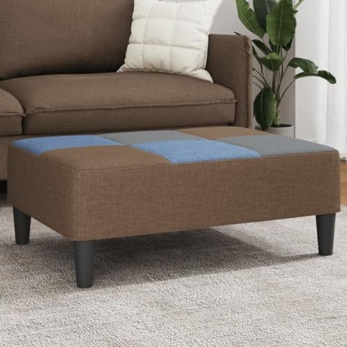 IBUQDDV Repose-pieds patchwork 77 x 55 x 31 cm en tissu résistant, cadre en contreplaqué robuste pour plus de stabilité, respirant et durable, design flexible pour salon et canapé