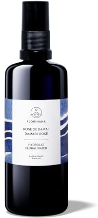 FLORIHANA - Hydrolats Rose de Damas BIO - 100 ml Spray verre - Equilibrant et purifiant