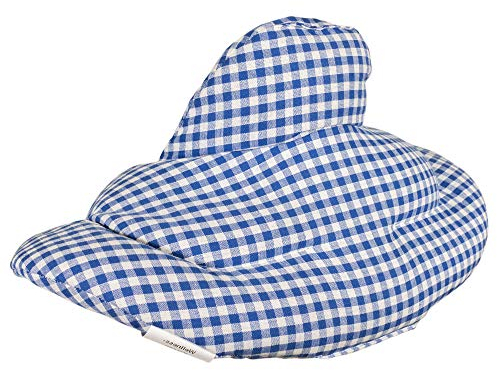Nackenhörnchen mit Stehkragen blau-weiß - Dinkelkissen - Nackenkissen Wärmekissen- Dinkel-Körnerkissen Nacken Schulter