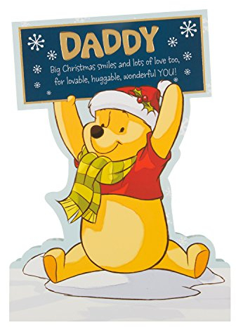 Hallmark Winnie the Pooh Daddy Niedliche Weihnachten Karte