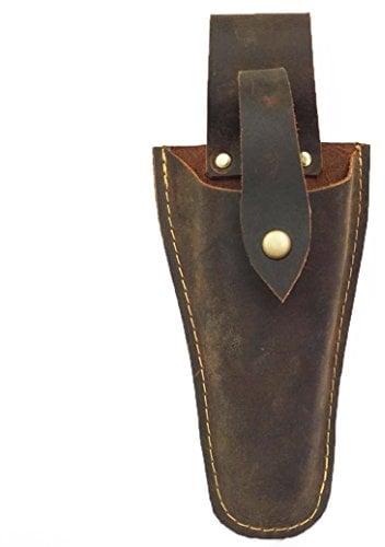 Tool Belt Pouch, Durable Leather Sheath Gardening Tool Holster Case Bag for Garden Pruning Pliers Shears Secateurs Scissors or Knife, Tool Gifts for Men Dad Husband Boyfriend Him 1#