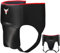 Mytra Fusion Tiefschutz Boxen-Tiefschutz Kampfsport MMA, Muay Thai, Kickboxen und Hodenschutz Manner für Training, Sparring, Grappling, Taekwondo und Kämpfen (Black, S/M)
