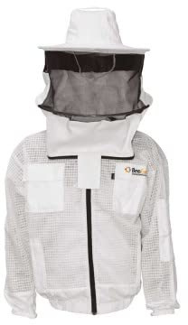 Imkerjacke AirFree weiß runder Hut - BeeFun®: XL