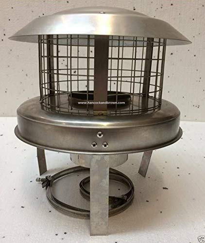 Hancock & Brown 5 Stainless Steel Chimney Pot Hanging Cowl