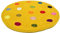 Frida Feeling Topfuntersetzer Spotty aus Filz mit bunten Tupfern | Ø ca. 20 cm (Grundfarbe: gelb)