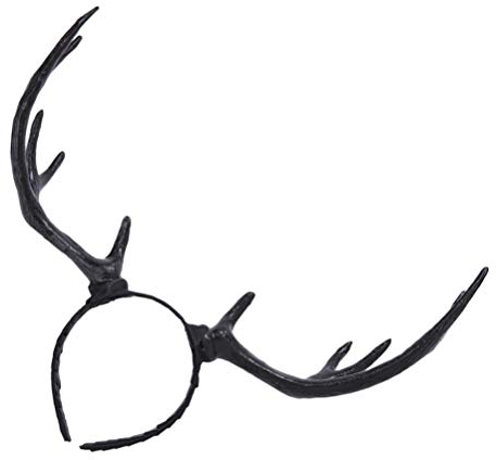 VALICLUD Rentier Geweih Stirnband Weihnachten Elch Horn Hirsch Geweih Haar Reifen Kopfbedeckung Weihnachtskostüm Foto Requisiten für Frauen Mädchen