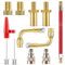 QeeFop Embout Pompe Velo, Lot de 12 Adaptateur de Pompe à Vélo Adaptateur de Valve de Vélo DV AV SV Soupape de Vélo Presta Schrader Vélo Valve Connecteurs pour Pompe à Vélo et Compresseurs Pompes