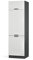 Vicco Kühlumbauschrank Fame-Line, Hochschrank für die Küche, Weiß Landhaus/Anthrazit, 60 cm