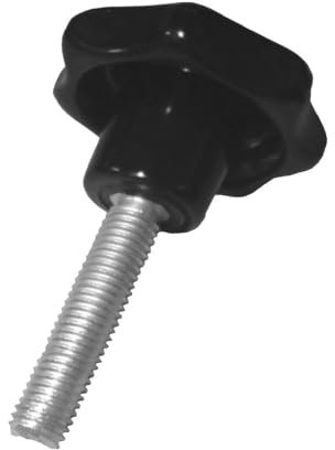 1 Stück Sterngriffschraube M12 x 40 mm DIN6336 A schwarz Ø63