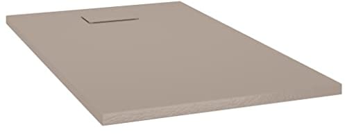 vidaXL Duschwanne Niedrige Schwelle Duschtasse Brausewanne Brausetasse Duschbecken Dusche Wanne Bad Badezimmer SMC mit Harz Braun 120x70cm