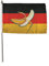 U24 Flagge Fahne Stockflagge Bananenrepublik Deutschland 30 x 45 cm Stockfahne 3er Pack