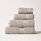 Homescapes Luxus Handtuch Set Hellgrau (Grau), 2 Handtücher 50x90 cm & 2 Duschtücher 70x130 cm, 100% Ägyptische Baumwolle, 500g/m²
