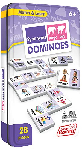 Junior Learning Synonyms Match & Learn Dominoes, Multicolor